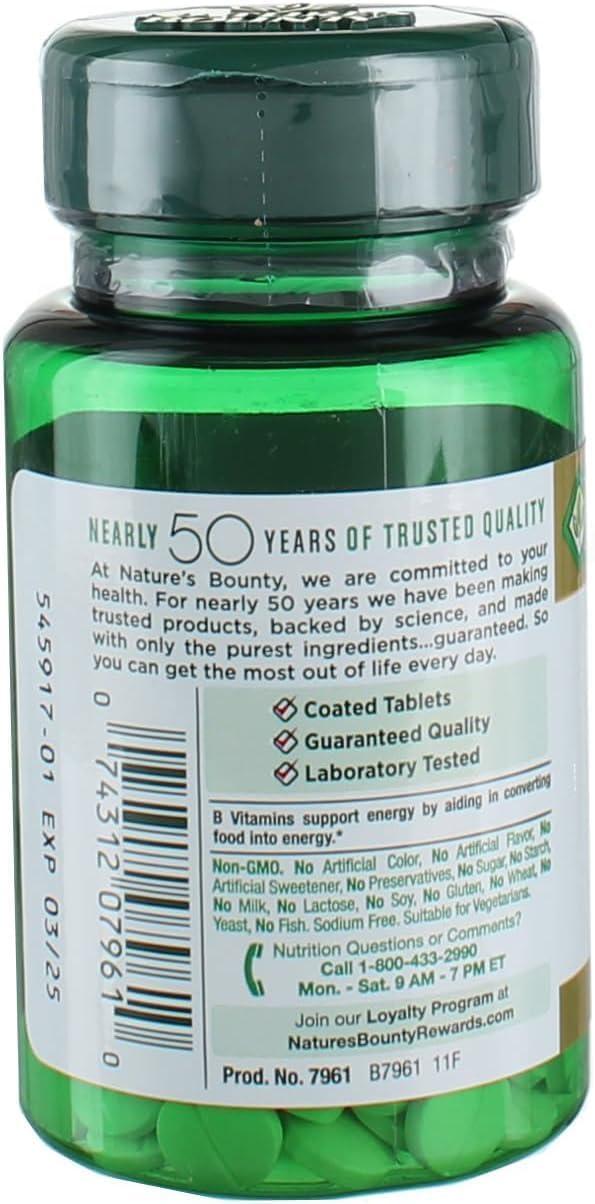 image:imageNatures Bounty Biotin Supports Metabolism for Energy and Healthy Hair Skin and Nails 1000 mcg 100 Tablets100 Count Pack of 2