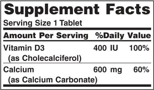 image:imageNatures Bounty Calcium Carbonate amp Vitamin D Supports Immune Health amp Bone Health 600mg Calcium amp 800IU Vitamin D3 250 TabletsUnflavored
