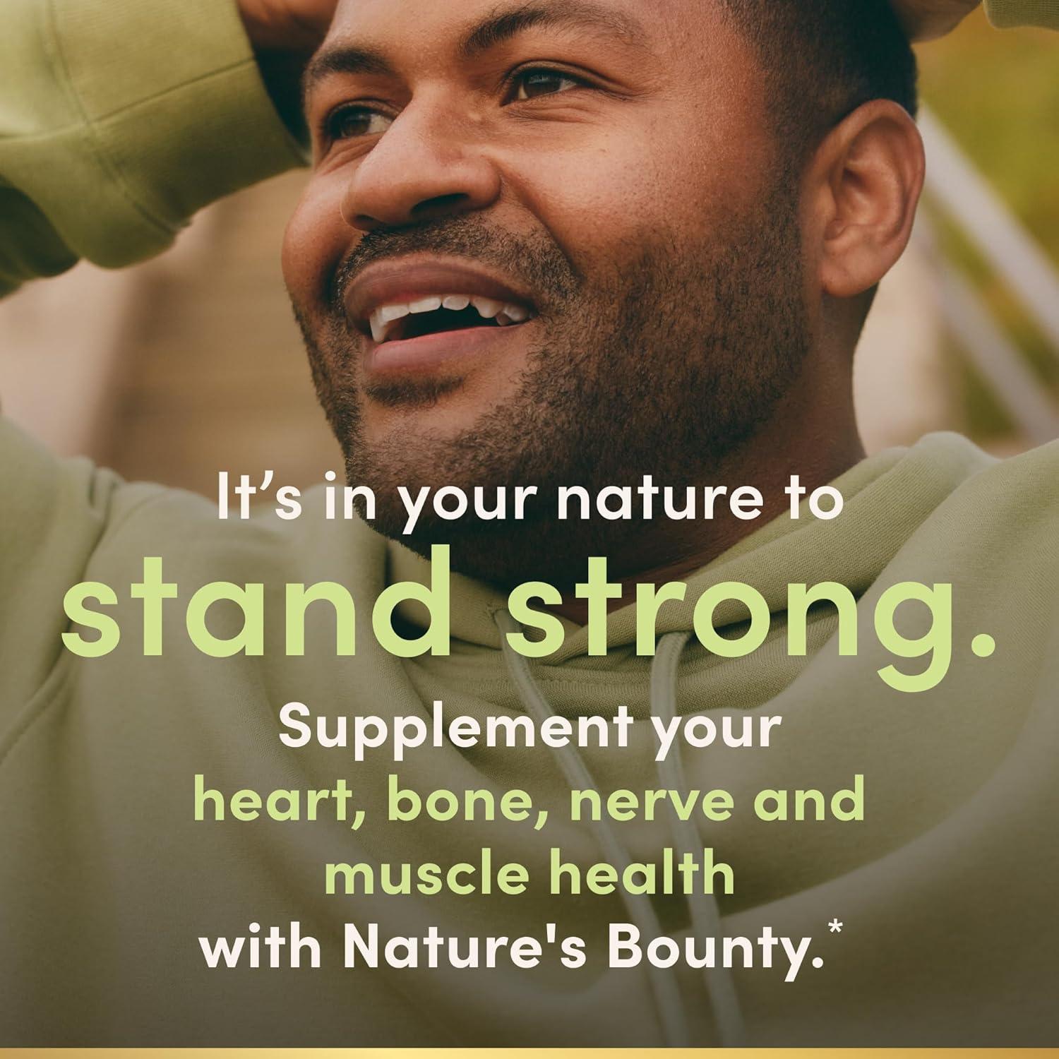image:imageNatures Bounty Magnesium 400 mg Softgel Whole Body Support Magnesium Supplements for Men and Women Heart Nerve amp Bone Health 75 Softgels Pack of 1