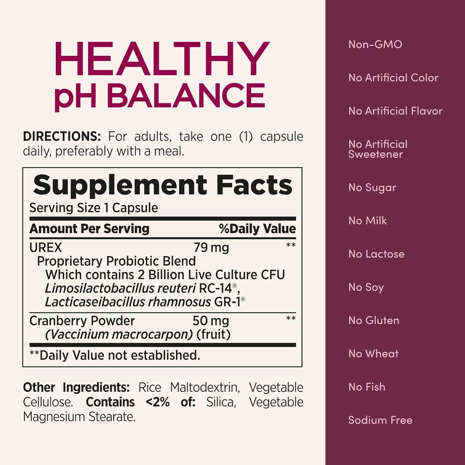 image:imageNatures Bounty Probiotics for Women Vaginal Probiotics for Healthy pH Balance 2 Billion CFU Clinically Studied Strains Optimal Solutions pH Balance Pills 30 Vegetarian Capsules30 Count Pack of 2