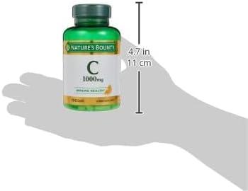 image:imageNatures Bounty Vitamin C 1000mg Supports Immune and Antioxidant Health Vitamin C Supplement 1 Per Day 300 Vegetarian Caplets100 Count Pack of 2