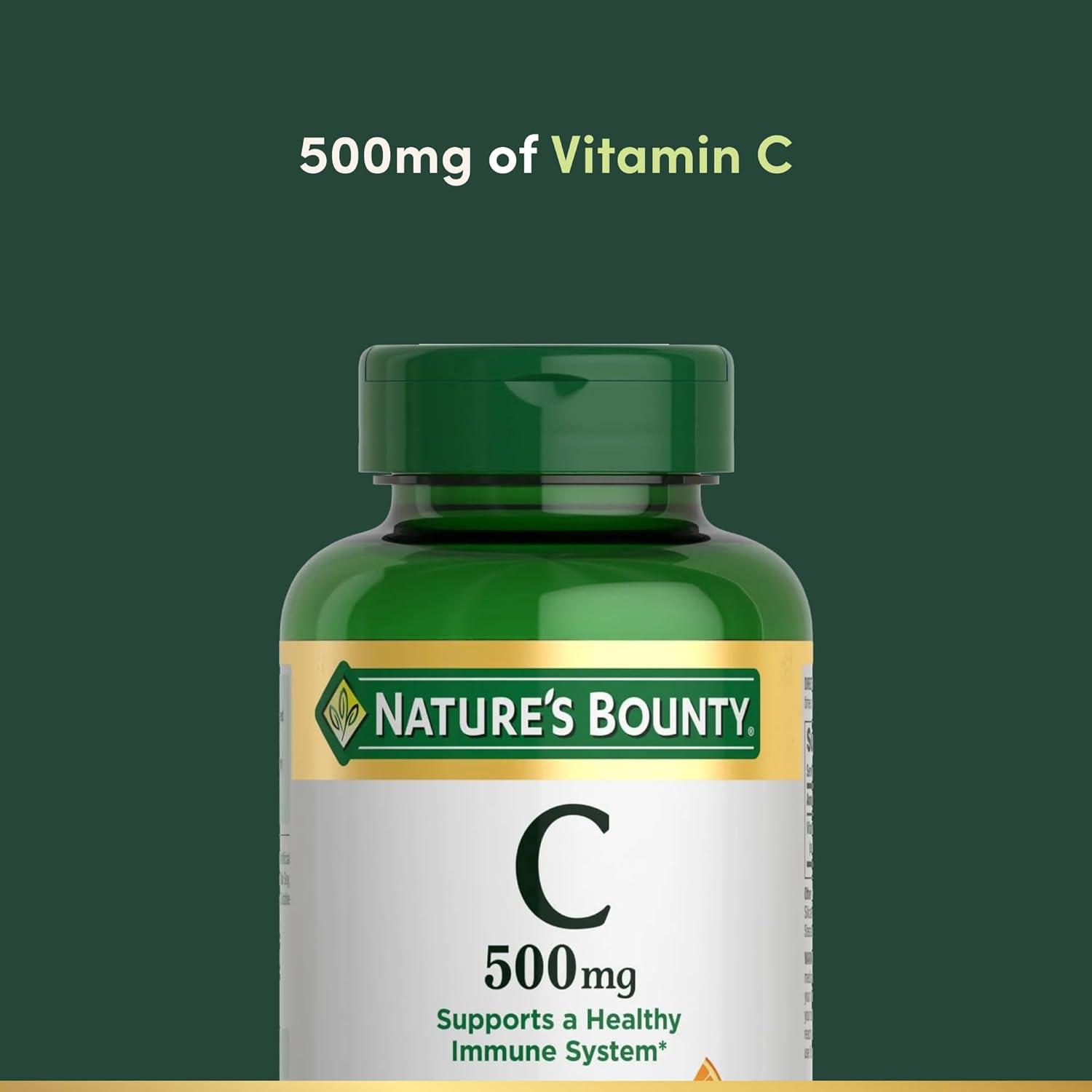 image:imageNatures Bounty Vitamin C 500mg Supports a Healthy Immune System Daily Vitamin Supplement 250 Vegetarian Tablets250 Count Pack of 1