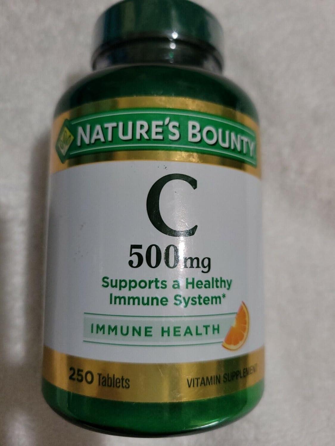 image:imageNatures Bounty Vitamin C 500mg Supports a Healthy Immune System Daily Vitamin Supplement 250 Vegetarian Tablets250 Count Pack of 9