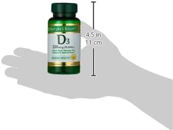 image:imageNatures Bounty Vitamin D for Immune Support Vitamin D Provides Immune Support and Promotes Healthy Bones 10000IU 72 Softgels Pack of 172 Count Pack of 2