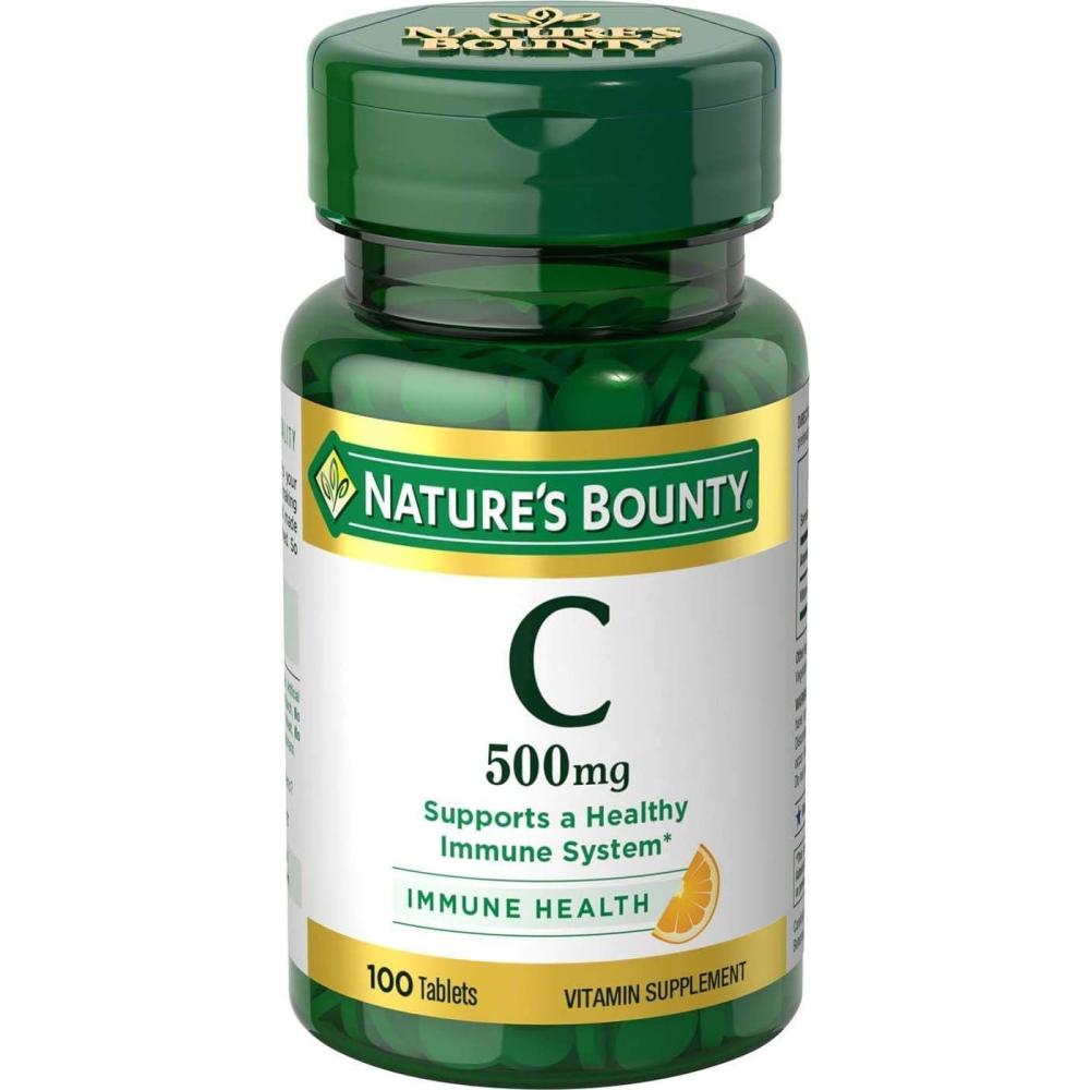 image:imageNatures Bounty Vitamin C 500mg Supports a Healthy Immune System Daily Vitamin Supplement 250 Vegetarian Tablets100 Count Pack of 2