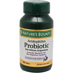 image:imageNatures Bounty Acidophilus Probiotic Daily Probiotic Supplement Digestive Health 200 Tablets Twin PackAcidophilus Probiotic