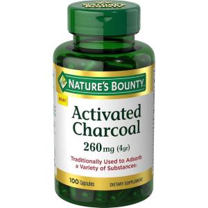 image:imageNatures Bounty Activated Charcoal 260 mg 100 Capsules Dietary Supplement to Support a Healthy Lifestyle100 Count Pack of 1