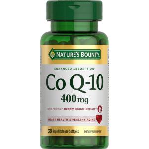 image:imageNatures Bounty Co Q10 400mg 39 Rapid Release Softgels39 Count Pack of 1