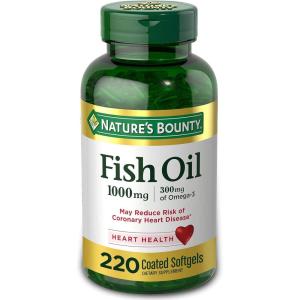 image:imageNatures Bounty Fish Oil Supports Heart Health 1000mg Rapid Release Softgels 145 CtFish