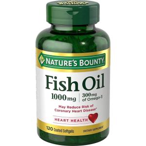 image:imageNatures Bounty Fish Oil Supports Heart Health 1000mg Rapid Release Softgels 145 CtUnrivaled