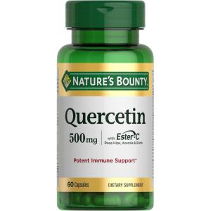 image:imageNatures Bounty Quercetin Immune Support 500mg With Vitamin C Rose Hips amp Rutin 60 count60 Count Pack of 1