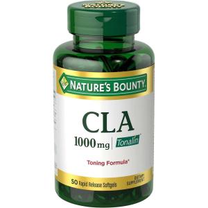 image:imageNatures Bounty Tonalin Pills and Dietary Supplement Diet and Body Support 1000 mg 50 Rapid Release SoftgelsUnflavored