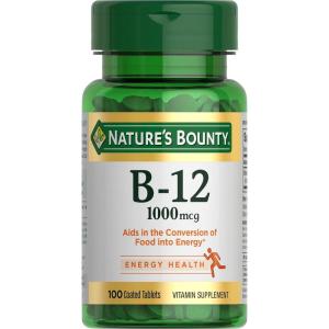 image:imageNatures Bounty Vitamin B12 1000 mcg Supplements Supports Energy Metabolism 200 Ct100 Count Pack of 1