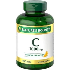 image:imageNatures Bounty Vitamin C 1000mg Supports Immune and Antioxidant Health Vitamin C Supplement 1 Per Day 300 Vegetarian Caplets300 Count Pack of 1