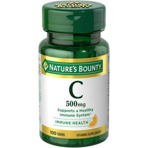 image:imageNatures Bounty Vitamin C 500mg Supports a Healthy Immune System Daily Vitamin Supplement 250 Vegetarian Tablets100 Count Pack of 3