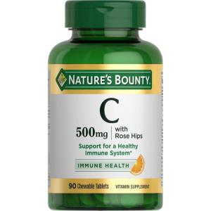 image:imageNatures Bounty Vitamin C 500mg Supports a Healthy Immune System Daily Vitamin Supplement 250 Vegetarian Tablets90 count Pack of 1