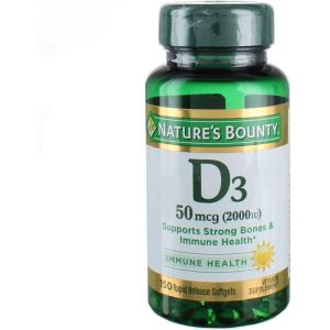 image:imageNatures Bounty Vitamin D3 Supports Immune System and Bone Health 50mcg 150 Softgels Pack of 2150 Count Pack of 6