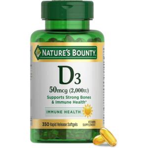 image:imageNatures Bounty Vitamin D3 Supports Immune System and Bone Health 50mcg 150 Softgels Pack of 2350 Count Pack of 1