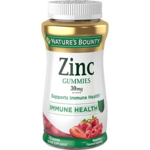 image:imageNatures Bounty Zinc Gummies Immune Support Gummies Supports Skin amp Antioxidant Health Mixed Berry 30mg 120 CountMixed Berry