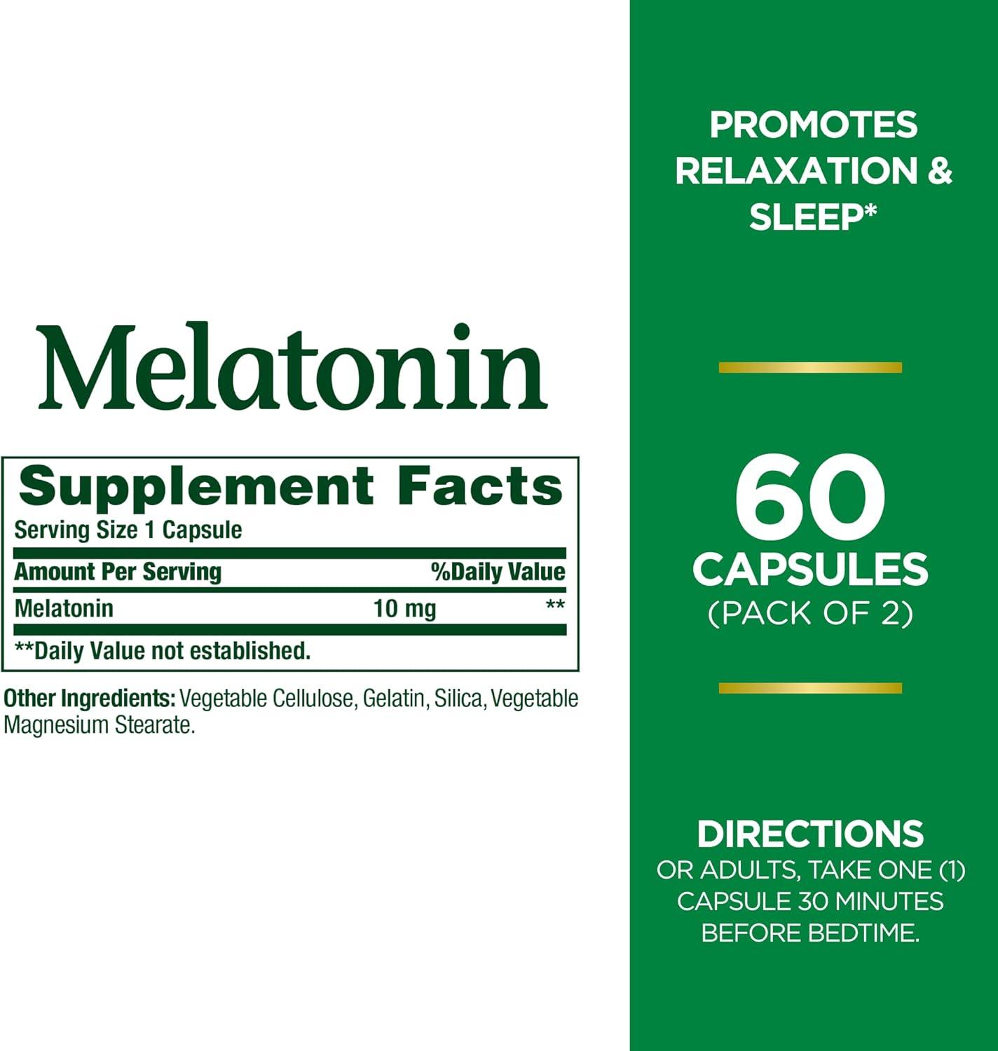 image:imageMelatonin by Natures Bounty 60 Count Pack of 2Unflavored