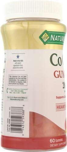 image:imageNatures Bounty CoQ10 Gummies Supports Heart Health CoQ10 200mg Peach Mango Flavor 100 Coun60 Count Pack of 2