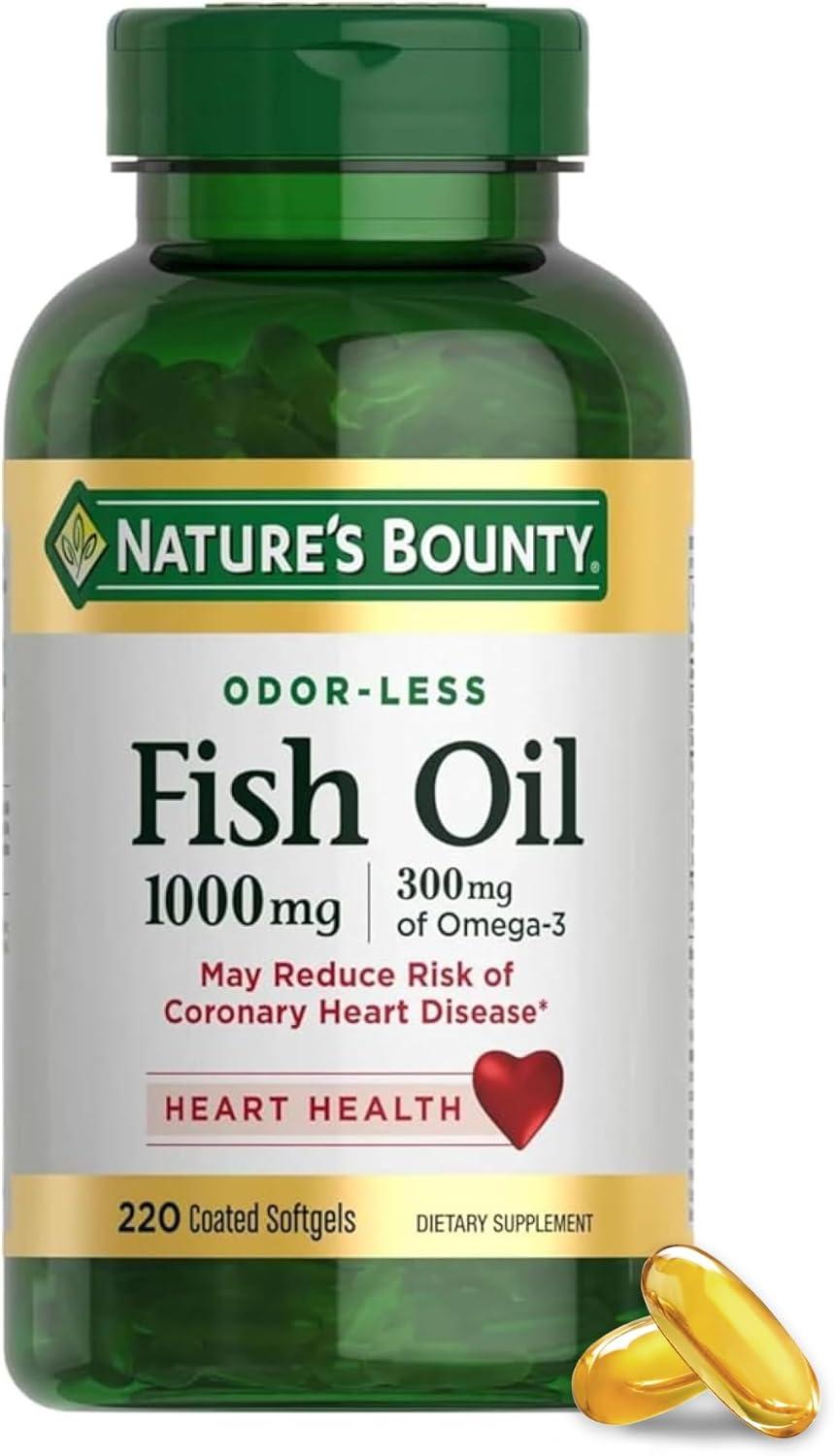 image:imageNatures Bounty Fish Oil 220 CountUnflavored