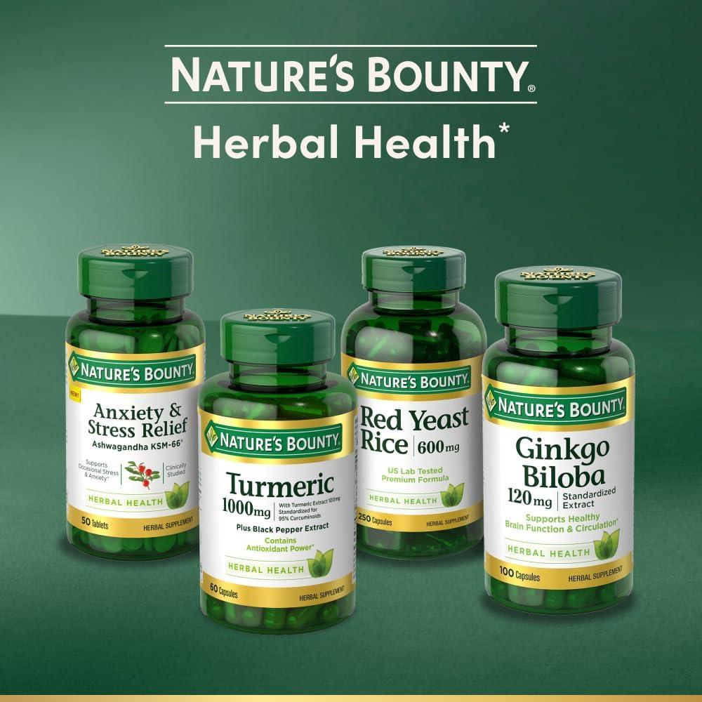 image:imageNatures Bounty Turmeric Pills and Herbal Health Supplement Supports Antioxidant Health 538mg 45 CapsulesUnflavoured