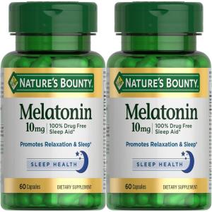 image:imageMelatonin by Natures Bounty 60 Count Pack of 2Unflavored