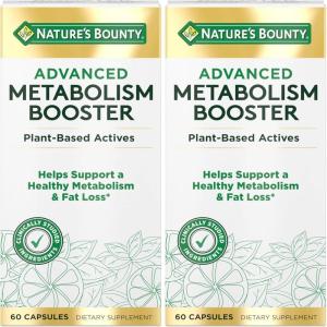 image:imageNatures Bounty Advanced Metabolism Booster Helps Support Healthy Metabolism amp Fat Loss 60 Capsules60 Count Pack of 2
