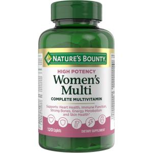 image:imageNatures Bounty High Potency Womens Complete Multivitamin Daily Vitamin with Vitamin C Supports Heart Health amp Immune Function Essential Nutrition for Women 120 Caplets120 Count Pack of 1