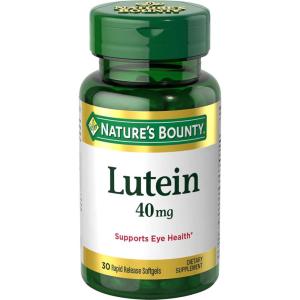 image:imageNatures Bounty Lutein Pills Eye Health Supplements and Vitamins Support Vision Health 40 mg 30 Softgels30 Count Pack of 1