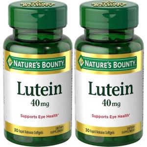 image:imageNatures Bounty Lutein Pills Eye Health Supplements and Vitamins Support Vision Health 40 mg 30 Softgels30 Count Pack of 2