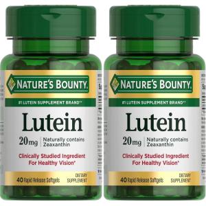 image:imageNatures Bounty Lutein Pills Eye Health Supplements and Vitamins Support Vision Health 40 mg 30 Softgels40 Count Pack of 2