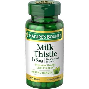 image:imageNatures Bounty Milk Thistle Herbal Health Supplement Supports Liver Health 175mg 100 Softgels