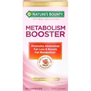 image:imageNatures Bounty Optimal Solutions Metabolism Booster Supplement Boosts Fat Metabolism Promotes Abdominal Fat Loss With Citrus Extracts and Black Ginger 60 Capsules60 Count Pack of 1