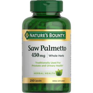 image:imageNatures Bounty Saw Palmetto Support for Prostate and Urinary Health Herbal Health Supplement 450mg 250 Capsules250 Count Pack of 1