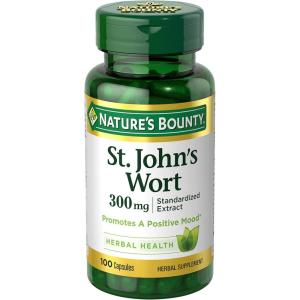 image:imageNatures Bounty St Johns Wort 300mg Capsules Herbal Health Supplement Promotes a Positive Mood 100 Capsules1 Count Pack of 100