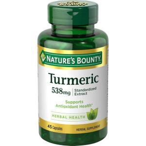 image:imageNatures Bounty Turmeric Pills and Herbal Health Supplement Supports Antioxidant Health 538mg 45 CapsulesUnflavoured
