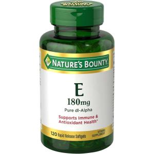 image:imageNatures Bounty Vitamin E Pills and Supplement Softgels Supports Antioxidant Health 400iu 120 Count1 Count Pack of 120